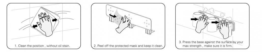 adhesive fix 3 steps
